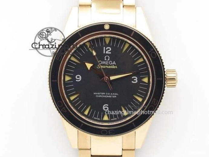 0215 Breathable Seamaster Professional Chrono RG Black Ceramic Black Dial On Black Gummy Strap A 8214
